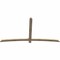 Ekena Millwork Bellingham Rough Sawn Timber Gable Bracket, Douglas Fir, 96"W x 52"H x 2"D x 4"F, 13/12 Pitch GBW096X52X0204BEL00RDF - alternate 2